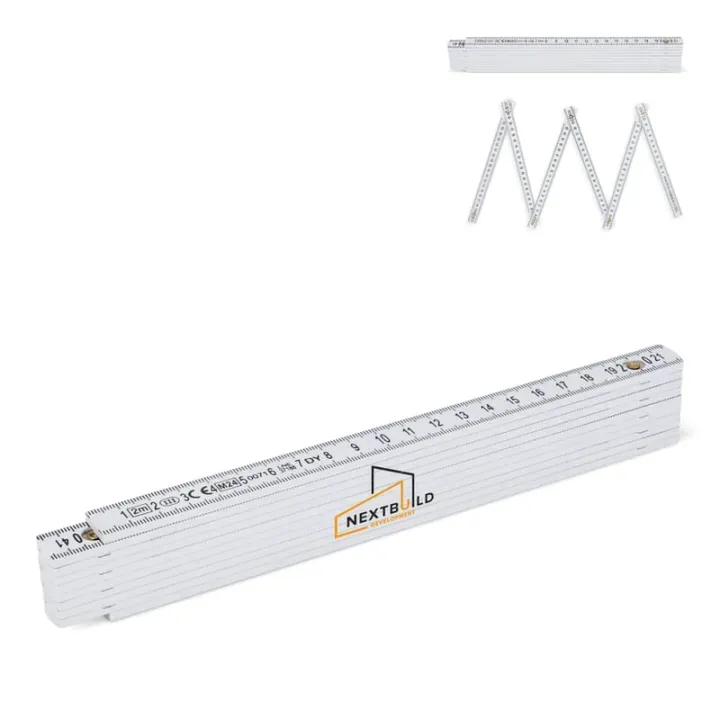 Calibrated foldable ruler 2m - LT90220 (gadzety reklamowe)